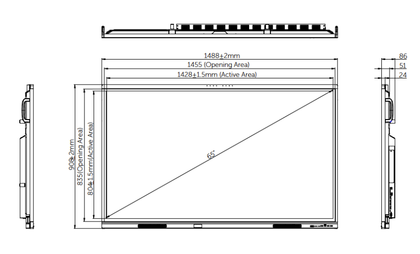 Interaktivní dotykový monitor Avtek TouchScreen 8 Lite G 65