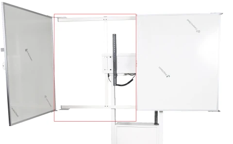 Mobilný stojan s motorizovaným zdvihom Avtek DS1000 - Uzamykateľná odkladacia skrinka: Nie, Krídlové rozšírenie: Krídla 75"
