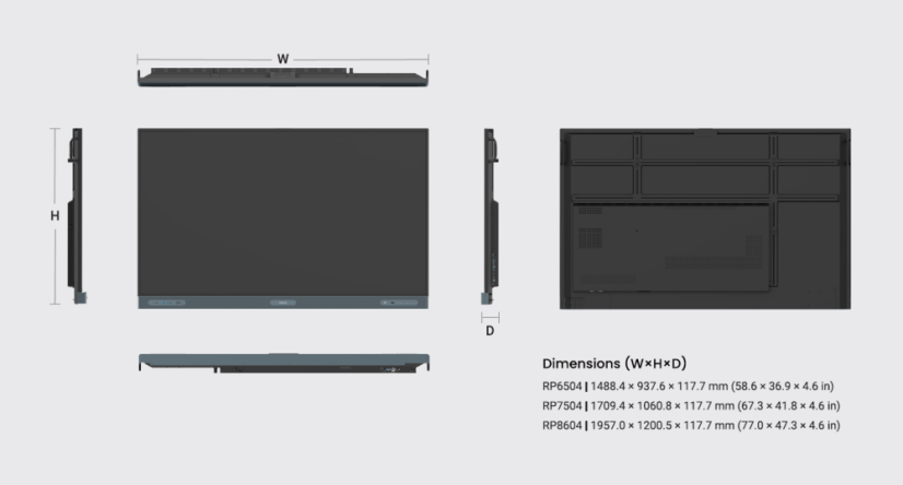 Interaktívny dotykový monitor BenQ RP6504