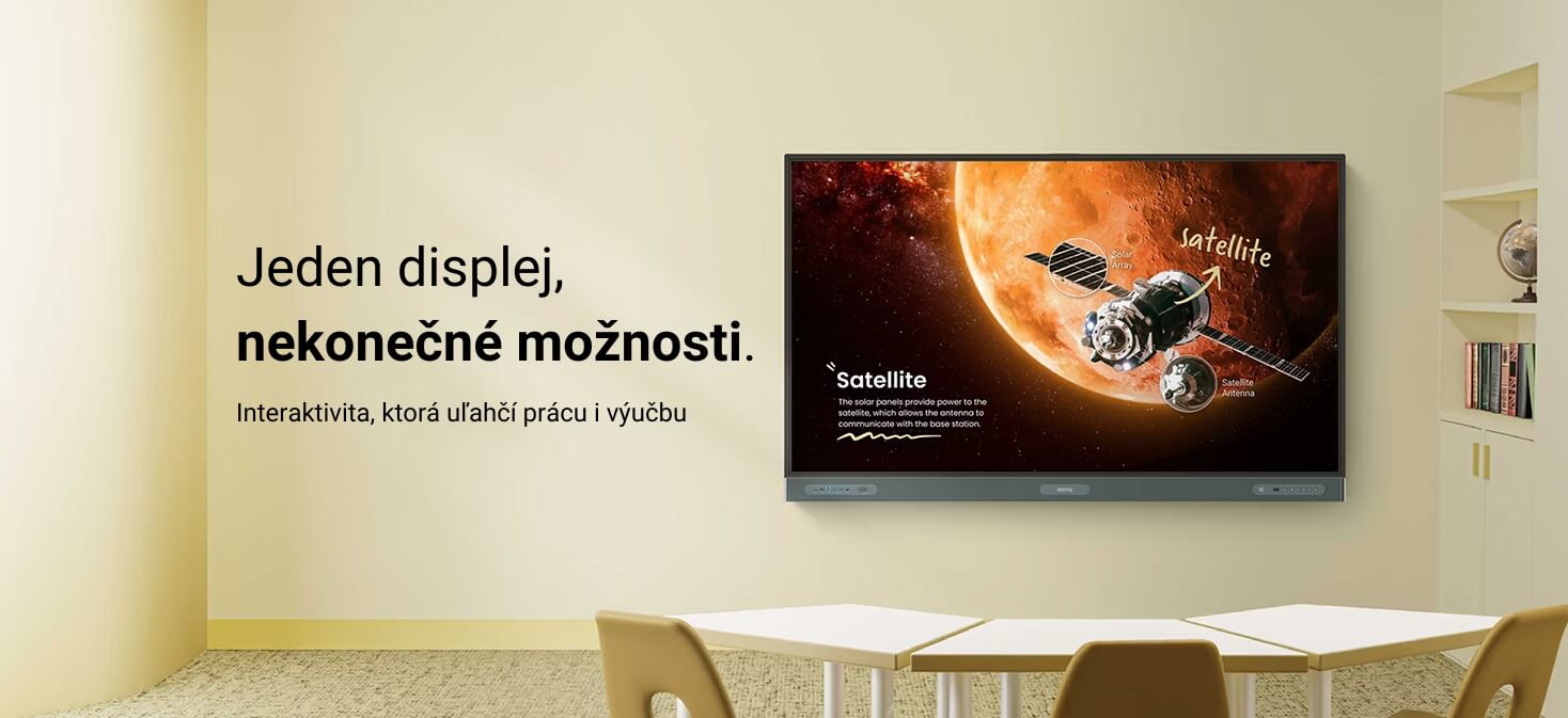 Interaktívny dotykový displej BenQ RP7504 pre školy a firmy